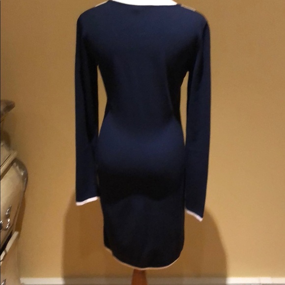 Sexy Fitted Blue Dress - Picture 3 of 4